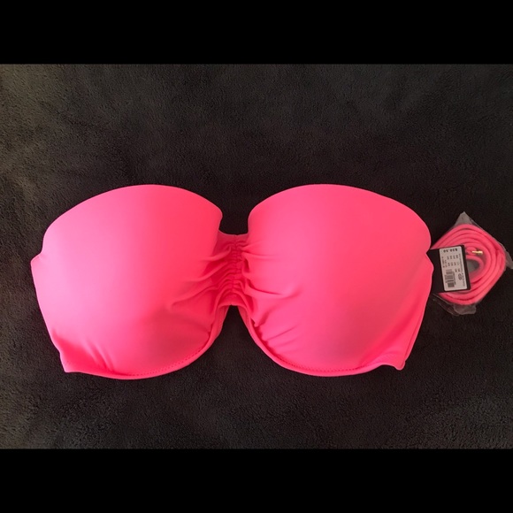 Victoria’s Secret coral bikini top 36 DD - Picture 1 of 3